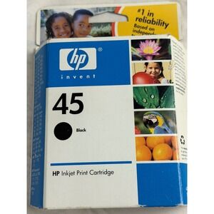 HP 45 Black Inkjet Print Cartridge 51645A New Expired Dec 2007 Vintage Ireland